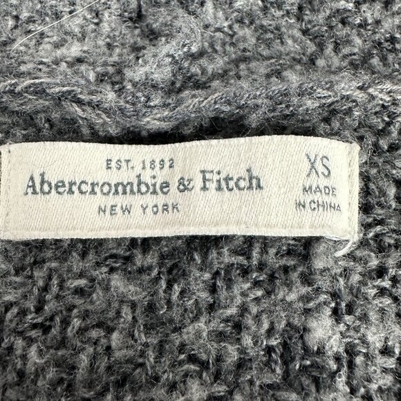 Abercrombie & Fitch Women's Grey Hooded Cardigan Sweater XS - Picture 3 of 3